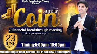 PROPHET BAJINDER SINGH MINISTRY 23 JUNE SUNDAY EVENING CHURCH NEW CHANDIGARH MEETING LIVE [upl. by Akeryt401]