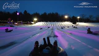 Galactic Snow Tubing at Camelback  Pocono Mountains [upl. by Brenden6]