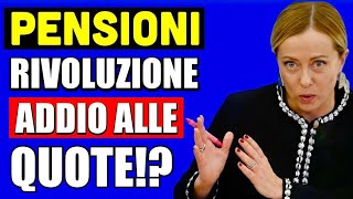 PENSIONI RIVOLUZIONE IN ARRIVO 👉 ADDIO ALLE QUOTE CAMBIA TUTTO DAL 2025 📄💸 [upl. by Carmine863]