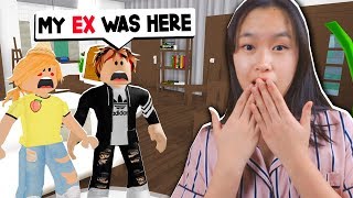 His EX GIRLFRIEND Broke Into Our NEW HOME Roblox Bloxburg Roleplay [upl. by Haakon404]