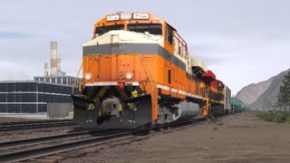 Trainz Simulator 3 NS 8105 Leads Tanker Train with KCS CPKC ES44AC Trailing [upl. by Fishman837]