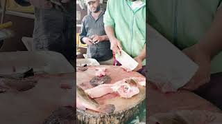 Hamour Fish Cutting And Skin Out Curry Piece Power Fish Cutting youtubevideo [upl. by Merriman]