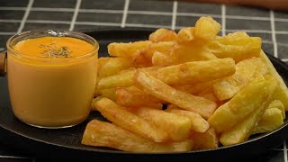 Crispy French Fries amp Garlic Cheese Sauce [upl. by Dusa314]