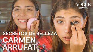 Carmen Arrufat Élite tutorial de skincare y maquillaje natural  Secretos de Belleza  VOGUE [upl. by Lleneg688]