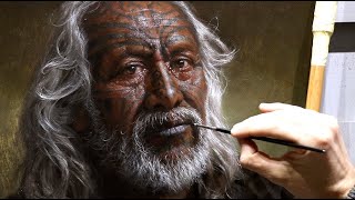 How I PAINT a REALISTIC PORTRAIT in OILS  My favourite portrait yet [upl. by Ylek]