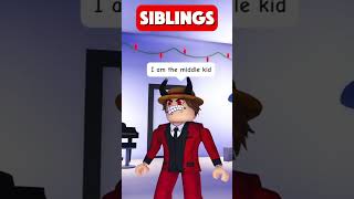 SIBLINGS vs ONLY CHILD…🤔😂 adoptme roblox robloxshorts [upl. by Jesus]