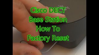 How reset a Cisco DECT Base Station to factory defaults [upl. by Ayanet]