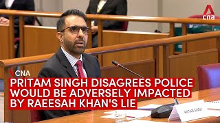 Committee of Privileges Pritam Singh disagrees Raeesah Khans lie adversely impacts work of police [upl. by Nuahsal]