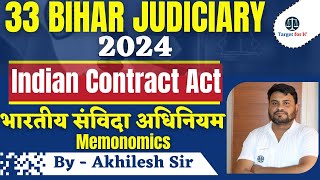 Indian Contract Act 1872  Contract Law  33 Bihar Judiciary 2024  By Akhilesh Sir  Target for IQ [upl. by Fairleigh]