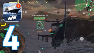 Modern Warships Gameplay Walkthrough Part 4  New war iOS Android [upl. by Eener]