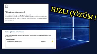 DNS Sunucusu Yanıt Vermiyor HIZLI ÇÖZÜM [upl. by Sadye]