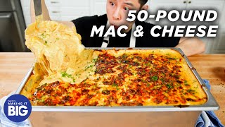 I Made Giant 50Pound Mac amp Cheese • Tasty [upl. by Kielty]