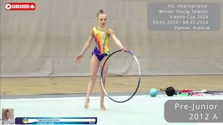 VII International Winter Young Talents Vienna Cup 2024  Tselovanska Anna hoop rg gymnast [upl. by Ytirahs199]