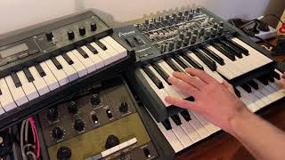 Korg Micropreset M500 and Arturia Minibrute sing [upl. by Mylander]