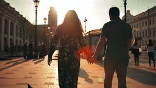 No Copyright Couple walking hand in hand  Stock Footage Video [upl. by Adihaj388]