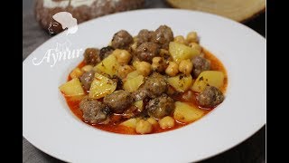 Hackbällchen mit Kichererbsen und Kartoffeln I Eintopf Rezept [upl. by Keldon122]