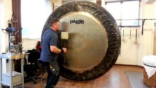 Paiste  80quot Symphonic Gong played by Paiste Gong Master Sven [upl. by Airec790]