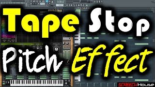 TAPE STOP TUTORIAL  How to Make Tape Stop Effect in FL Studio Pitch Effect FL Studio Hardstyle Lead [upl. by Ahsytal]