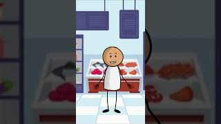 The Corn Flake Shuffle Grocery Aisle Dance funny shortvideos corn animation shopping trend [upl. by Aldwon169]