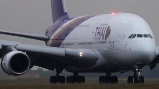 Paris CDG closeup landings  Boeing 777 B767 B757 Airbus A380 A340 A330 A310  HD [upl. by Micah]