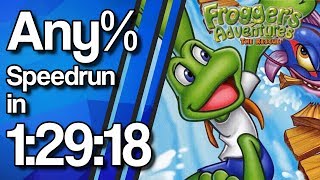 Froggers Adventures The Rescue Any Speedrun in 12918 Former WR [upl. by Leidag]