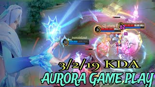 3219 KDA AURORA GAME PLAY  SWIPER31 GAMING mobilelegends esports [upl. by Pudendas]