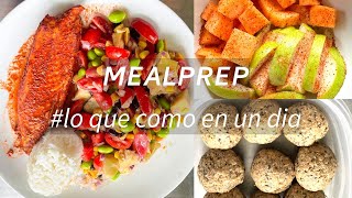 MealPrep PARA 4 DÍAS  Pescado con Ensalada  ENERGY BALLS MEALPREP GROCERYHAUL [upl. by Charlena]