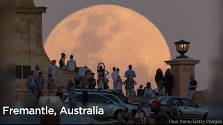 Spectacular photos of the rare November supermoon [upl. by Gussman]