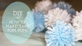 DIY How to Make Yarn Pom Poms with hands only [upl. by Imac]