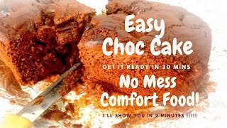 Easy OneBowl Chocolate Cake – No Mess All in One [upl. by Ashford]