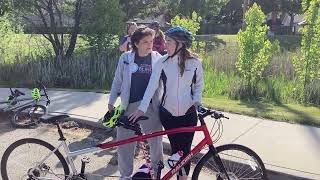 Laura Takes the Lead With Erin on Tandem Bike Ridefor the 2024 NFBI Cycle for Independence [upl. by Vivien374]