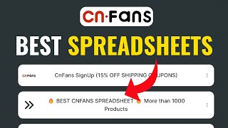 Best CNFans Spreadsheet  Full Guide 2024 [upl. by Arissa118]