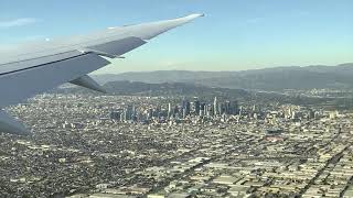 Landing Los Angeles LAX on board a KLM 78710 Dreamliner [upl. by Loree]