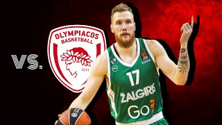 Ignas Brazdeikis vs Olympiacos 202223 Highlights [upl. by Hiett545]