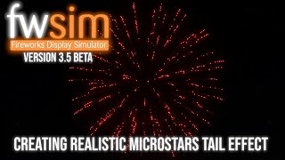 Creating Realistic Microstars Tail Effect in FWsim 35 Beta Tutorial [upl. by Aceber]