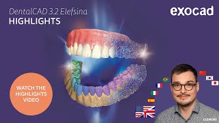 DentalCAD 32 Elefsina HIGHLIGHTS [upl. by Elinad]