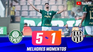 PALMEIRAS 5 X 1 PONTE PRETA  MELHORES MOEMNTOS  QUARTAS DE FINAL  PAULISTÃO 2024 [upl. by Nojid]