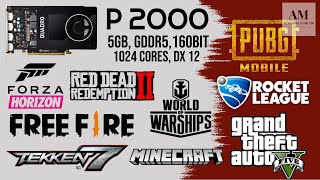 NVIDIA QUADRO P2000  5GBGDDR5160BIT GAMEPLAY 2023 GTA5 PUBG FREEFIRE RDR2 ROCKET LEAGUE [upl. by Acitel325]