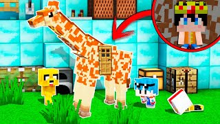 ¡LOS COMPAS SE ESCONDEN DENTRO DE UNA JIRAFA 😂🔥 MINECRAFT EL ESCONDITE [upl. by Ettessil911]