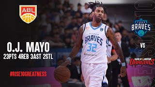 OJ Mayo 23 points Highlights vs Kuala Lumpur Dragons [upl. by Aileahcim]