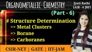 Structure of metal ClustersWade nomenclatureStructure of boranes and carboranesOrganometallics [upl. by Faith]