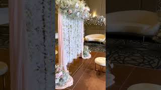 Intimate Nikah Decorations at home  Flower Partition Wall Decor shorts viral shortvideo [upl. by Jilli186]