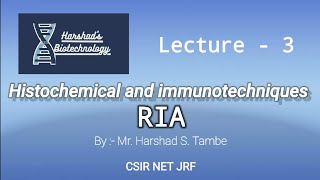 RIA Radioimmunoassay  Immunotechniques  series 2 lecture 3 [upl. by Yngad]