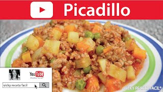 PICADILLO  VickyRecetaFacil [upl. by Rubetta916]