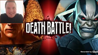 DEATH BATTLE  Black Adam VS Apocalypse Reaction  Review [upl. by Sitarski147]