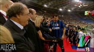 PREMIAZIONE COPPA ITALIA 2010 VINCE L INTER  ROMA INTER 01  05052010 [upl. by Oremo]