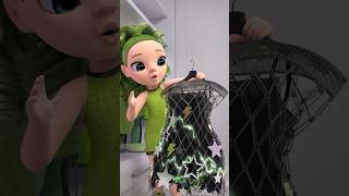 Jade’s Little Sister Finds the Perfect Dress 💚⚡ Rainbow High shorts [upl. by Strauss]