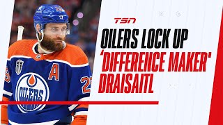 Button on Oilers locking up difference maker Draisaitl [upl. by Hetti186]