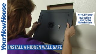 Install a Hidden Wall Safe Instructions and Tool List in the Description  Do It Yourself [upl. by Oivatco695]