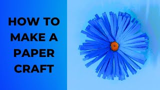 Paper flower craft🌹  Paper flower craft for beginners and step by step👍 malifearts [upl. by Sokcin796]